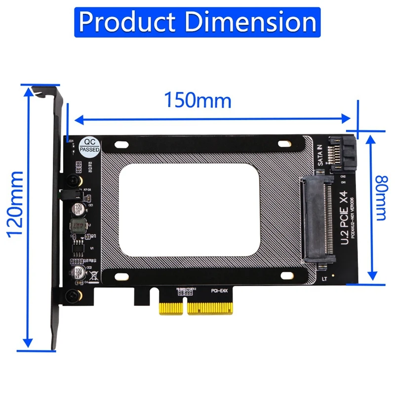 Адаптер PCI-E 3 0 4X к U.2 внешний адаптер Pcie SSD карте поддержка 2 5 дюйма SATA X4 переходной