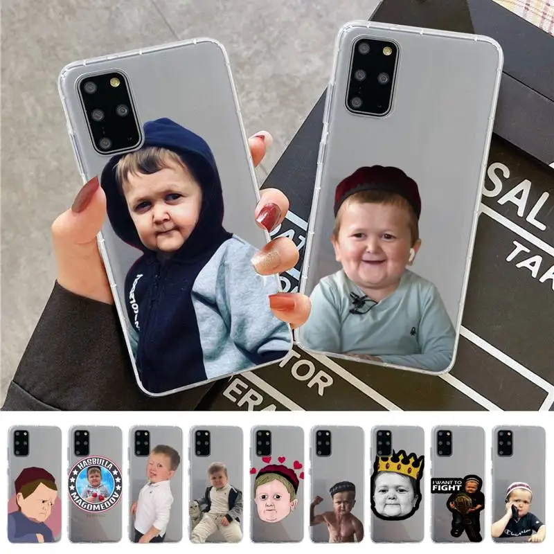 

Hasbulla funny cute boy Phone Case for Samsung S20 S10 lite S21 plus for Redmi Note8 9pro for Huawei P20 Clear Case