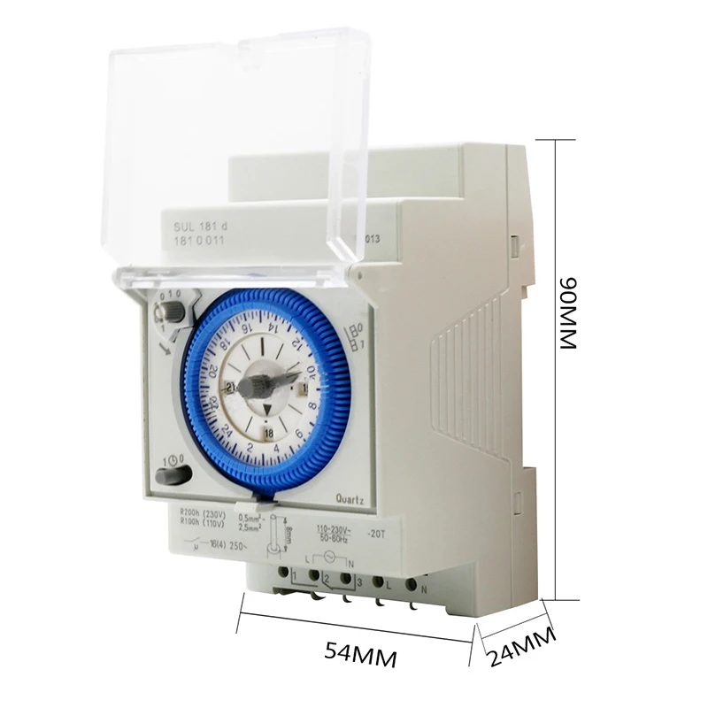 IndusTech SUL181D Механический таймер с программируемой настройкой 24 часа 15 минут