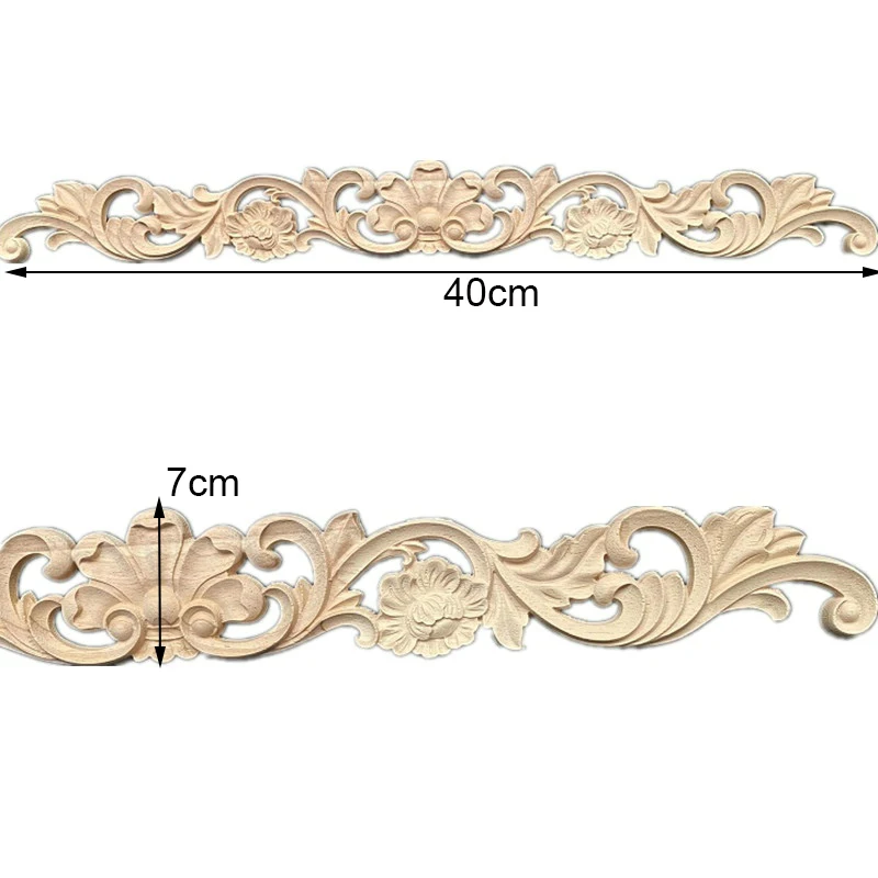 2 шт. деревянные резьбовые цветы 40-56 см