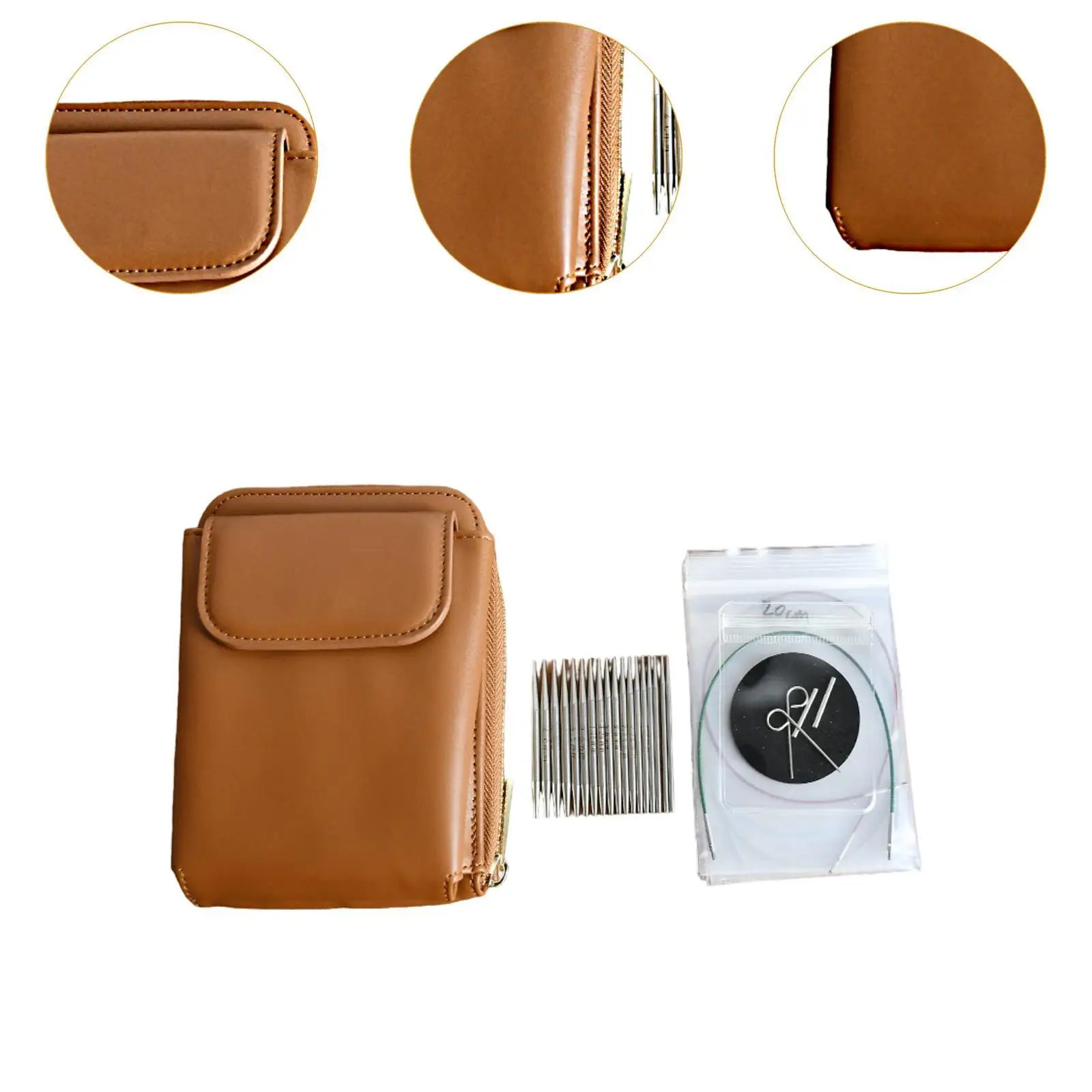 Набор круглых спиц инструменты для вязания домашние портативные крючки своими