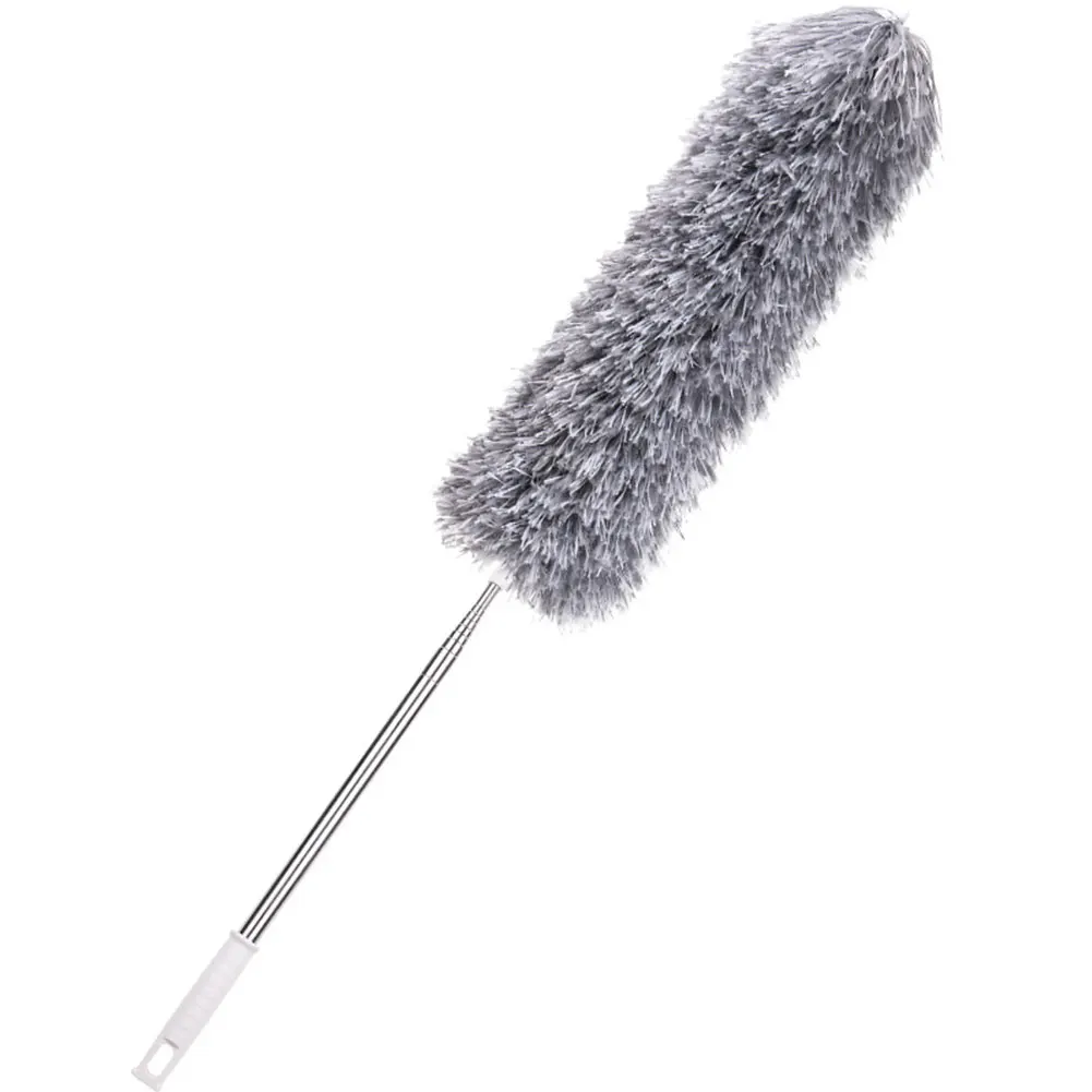 

Stainless Steel Washable Home Extendable Duster Lengthen Easy Apply Telescopic Pole Roof Cleaning Bendable Brush Long Handle