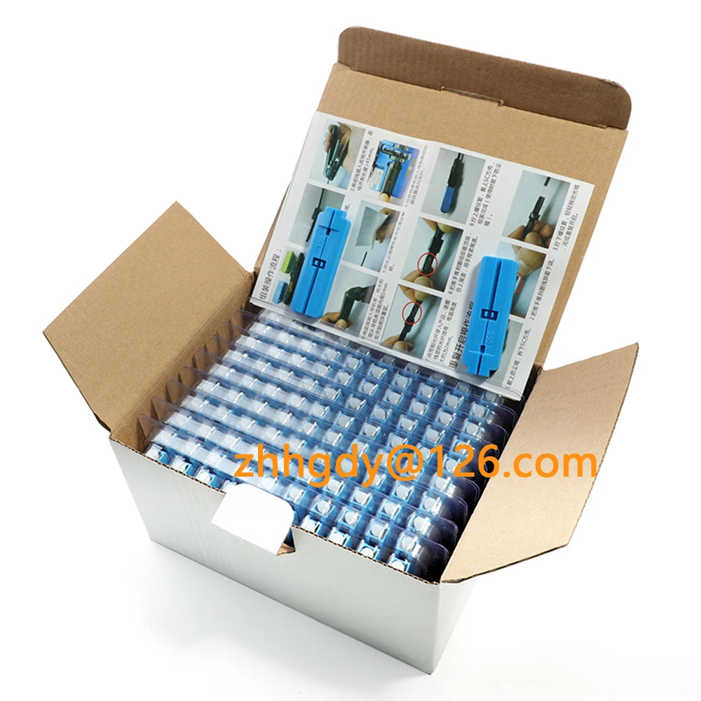 Embedded SC UPC Fiber Optic Fast Connector FTTH Tool Cold Connection Optical Adapter SM MM Fiber Optic Cold Splice Tool