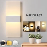 led acrylic wall lamp long warm white indoor lighting home bedroom bedding room living indoor wall lamp ac85 265v
