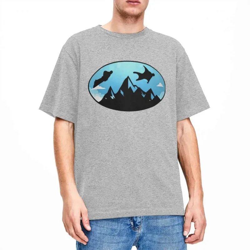 Мужская и женская Летающая футболка Wingsuiter Wingsuit базовая хлопковая для прыжков