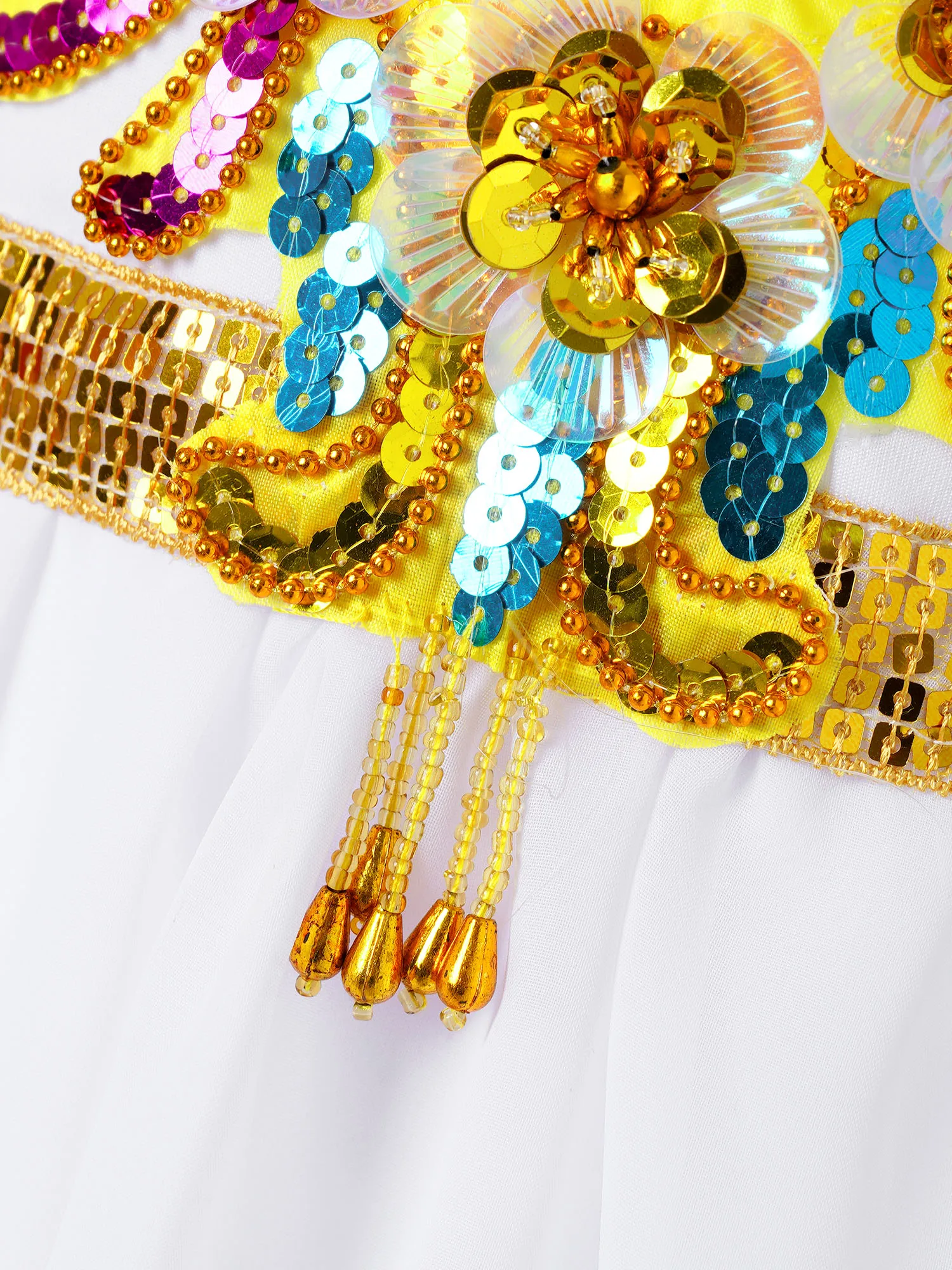 Детское блестящее платье с блестками для девочек