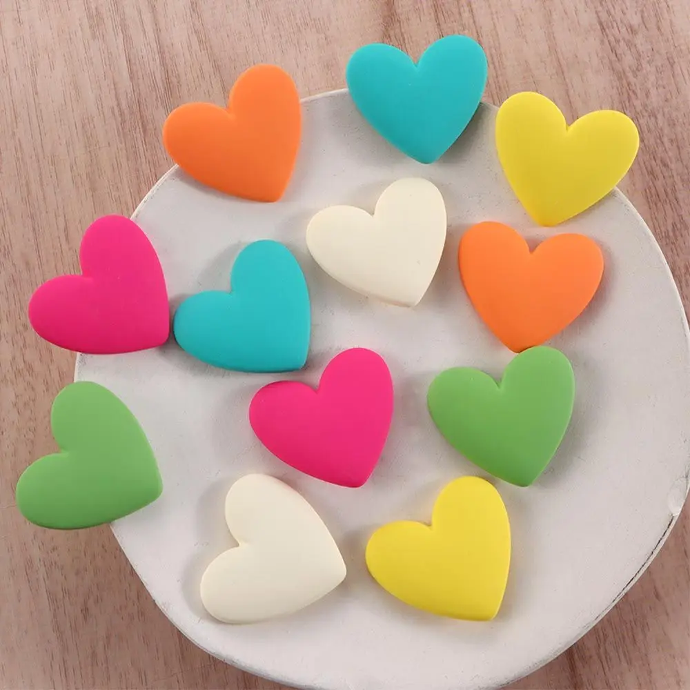 

Simple Big Party Female Acrylic Girl Korean Style Earrings Fashion Jewelry Women Stud Earrings Love Heart Earrings