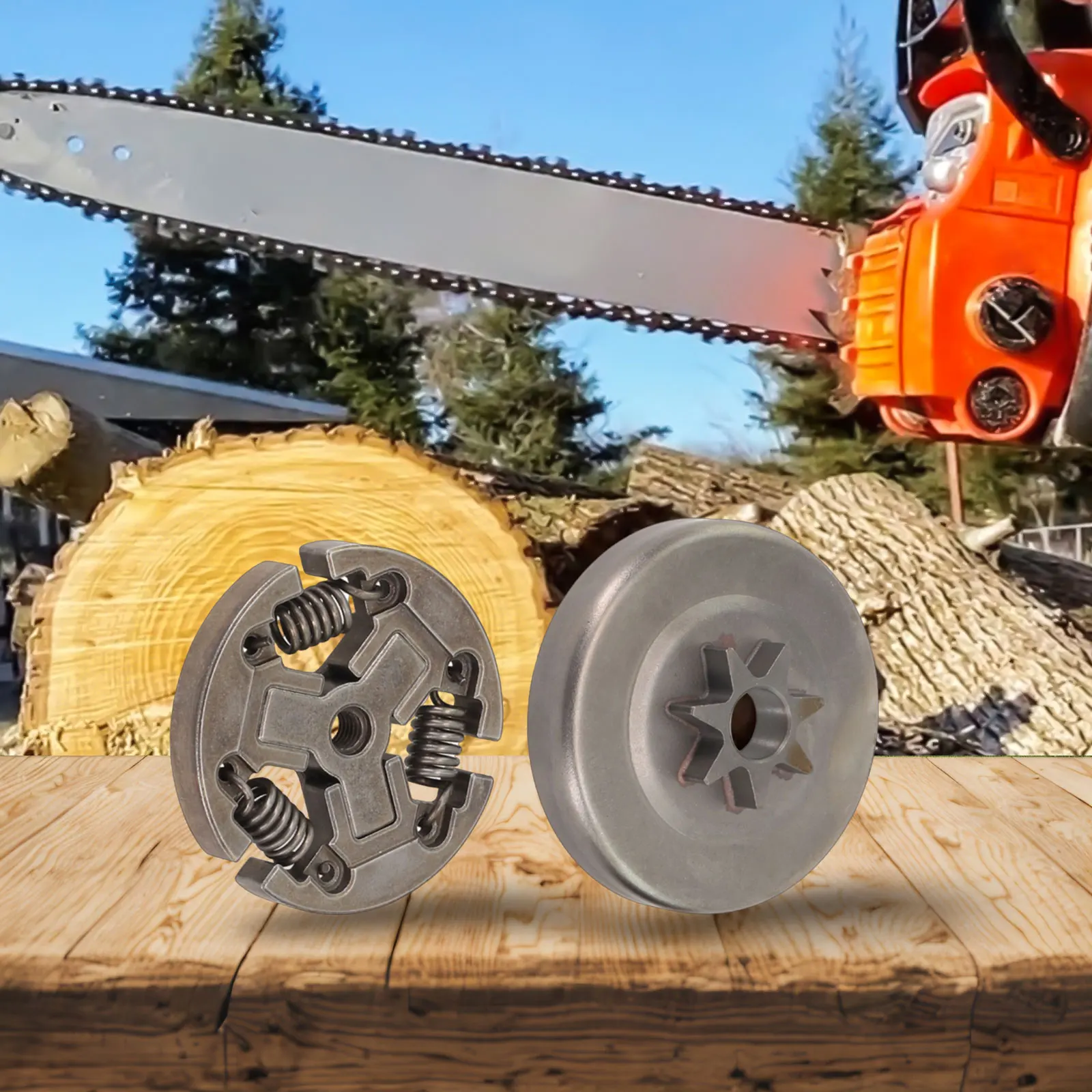 Сцепление в сборе для бензопилы Echo Cs-370 Cs-400 Cs-440 Cs-450 Cs-400F Cs-370F Cs-4200Es Cs-420Es A 056000181