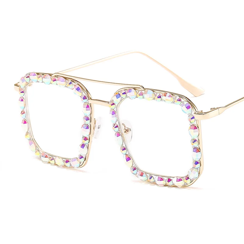 Женские солнцезащитные очки с градиентом квадратные плоским верхом и