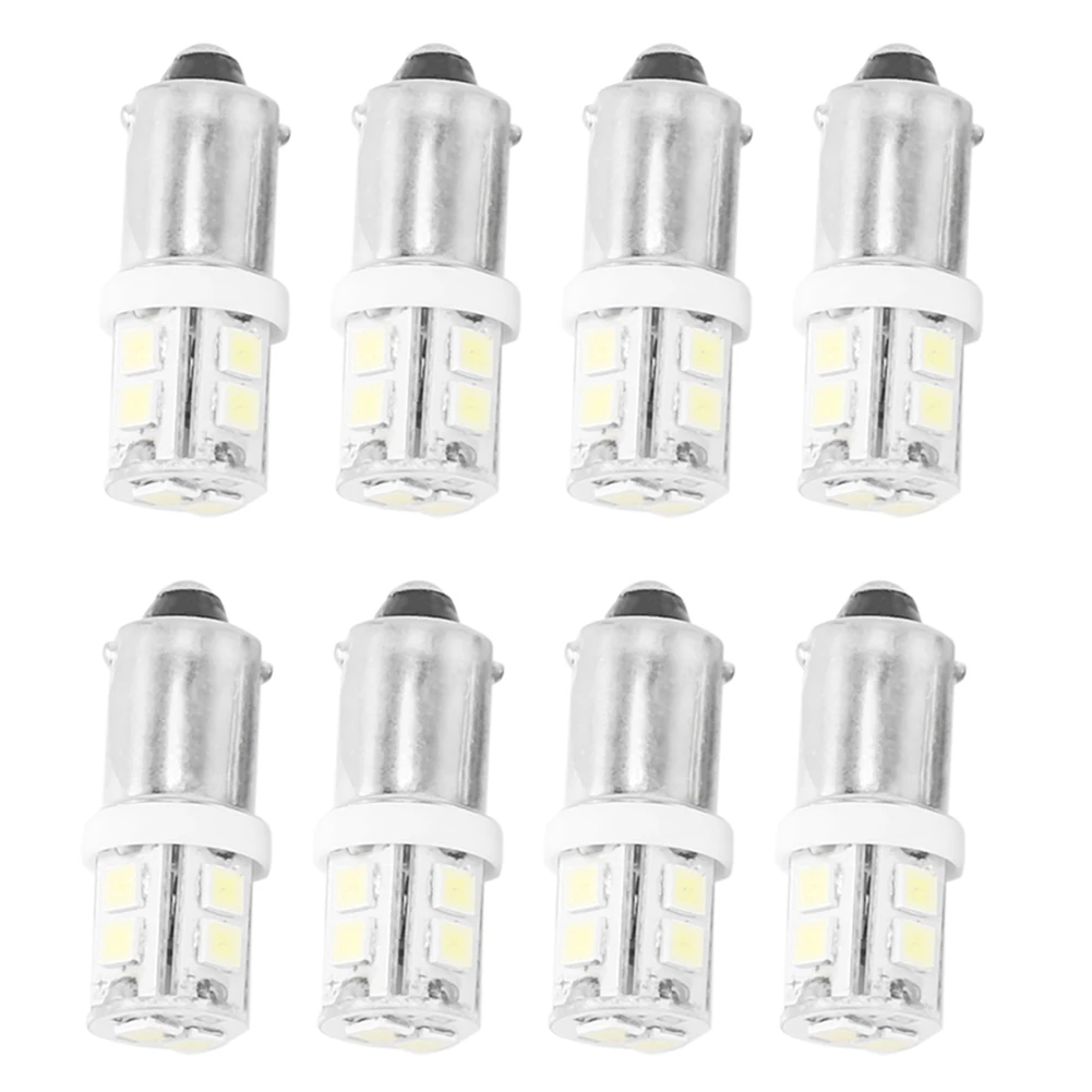 

8X T11 BA9S T4W 233 BAYONET 10 SMD LED Car Wedge Interior Side Light Bulb White