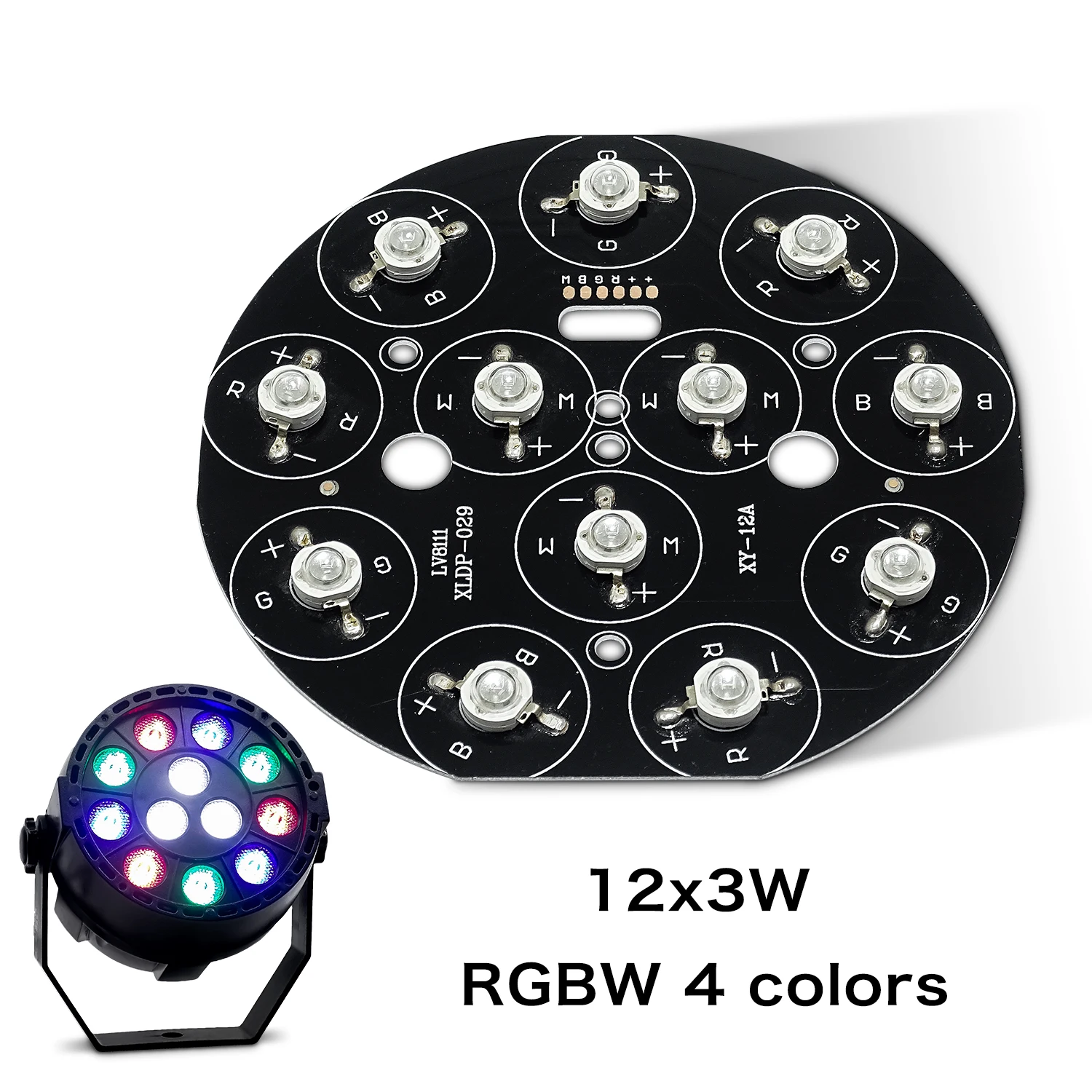 

Светодиодная лампа aicpose RGBW/RGB 3 в 1 12x3Вт