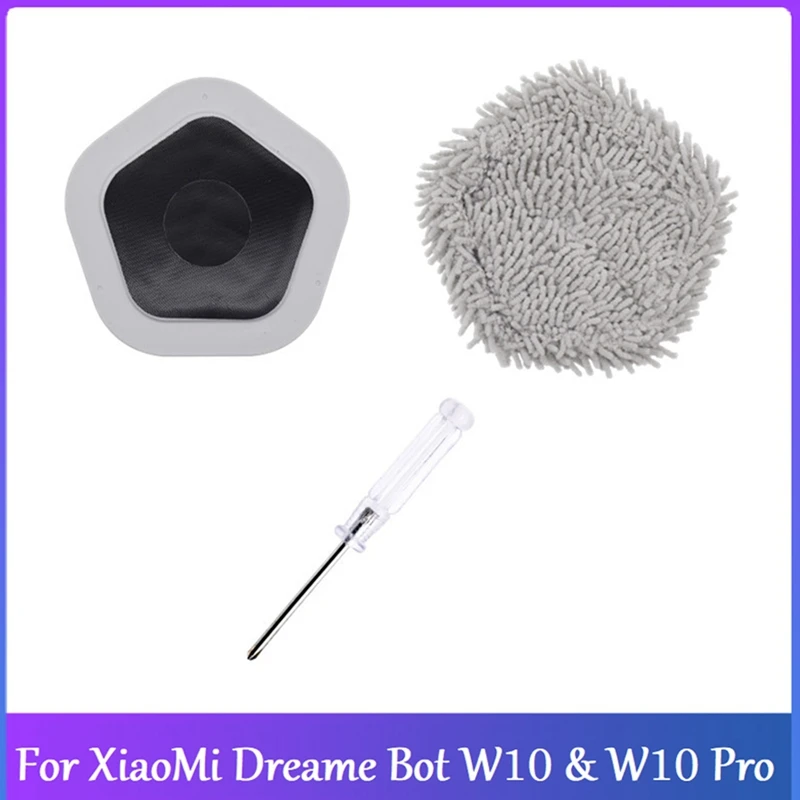 

For Xiaomi Dreame Bot W10 & W10 Pro Self-Cleaning Robot Vacuum Cleaner Replacement Parts Mop Cloth And Mop Holder