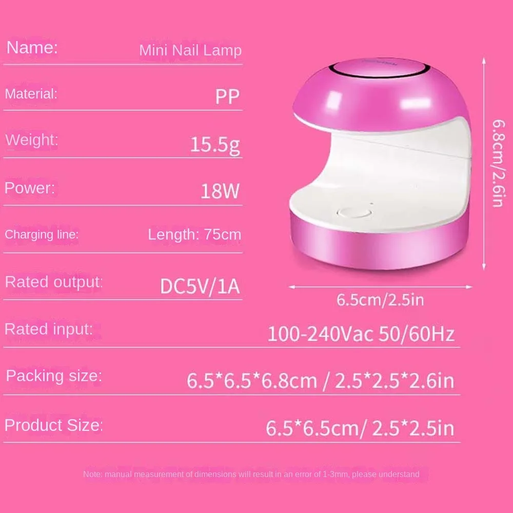 Лампа для сушки ногтей фототерапии быстросохнущая УФ-светодиодная лампа