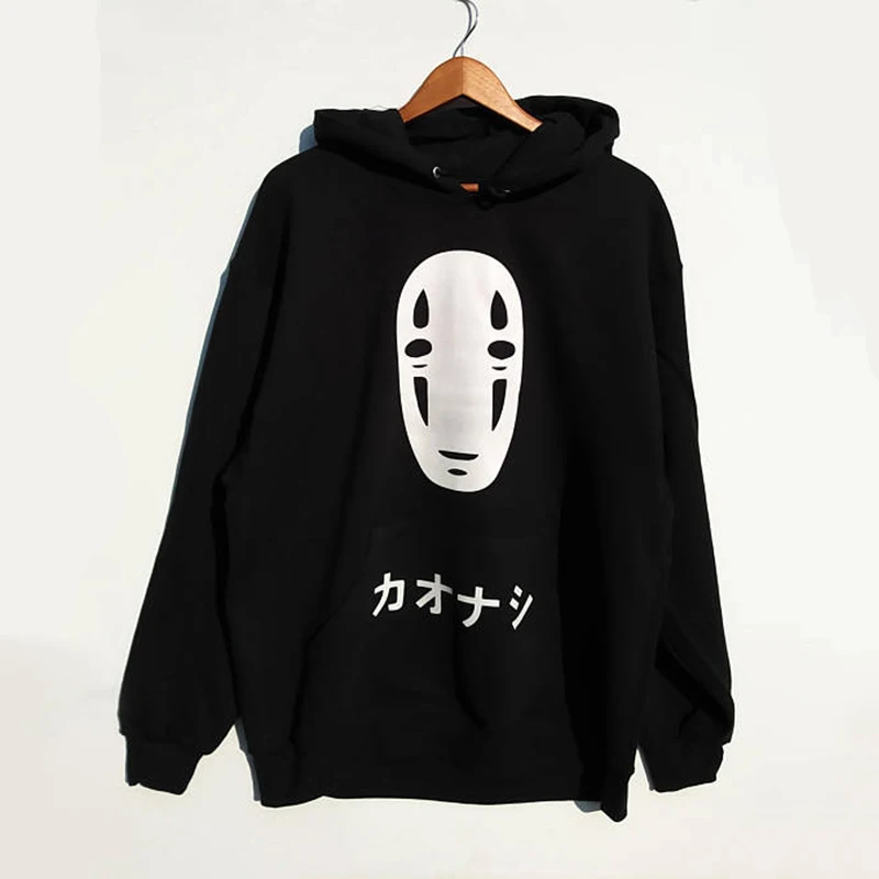 Новые толстовки большого размера с японским аниме принтом толстовка в стиле
