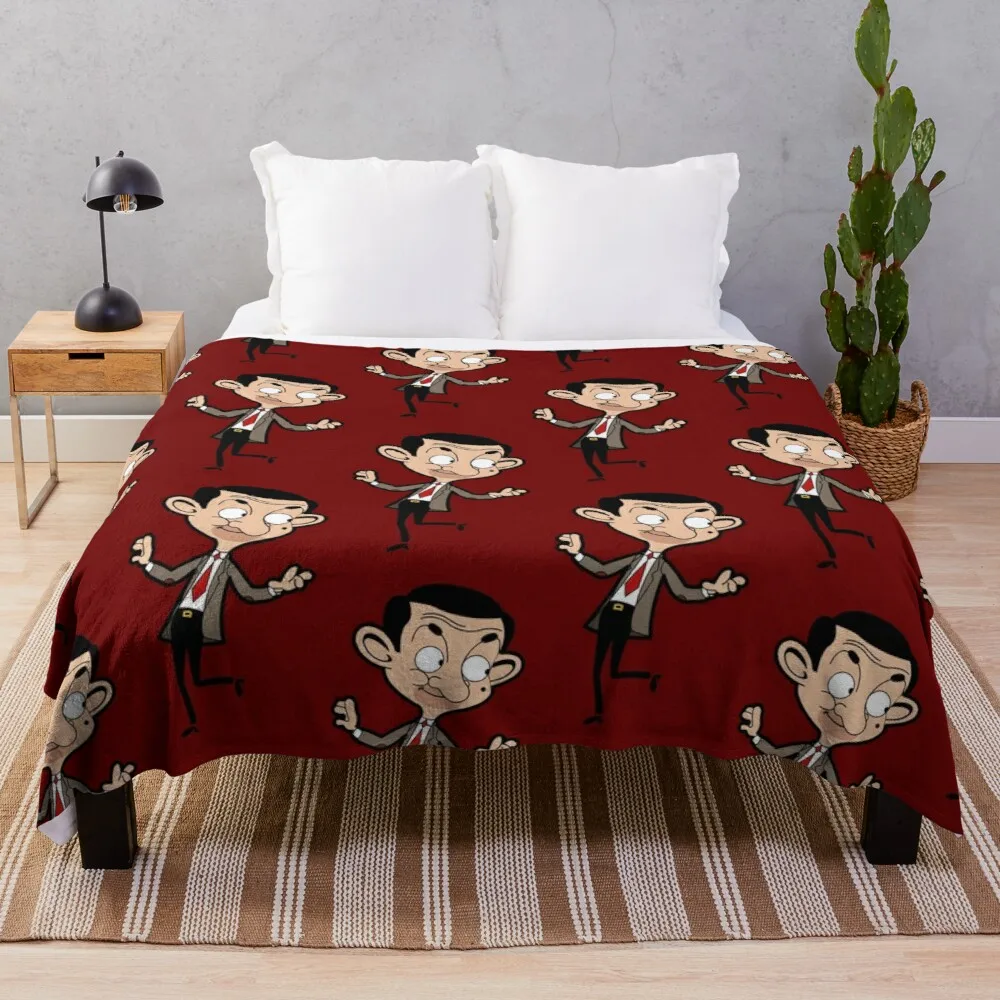 

Mr Bean - A Joyful Character Throw Blanket Furry Blankets Fashion Sofa Blankets Soft Big Blanket