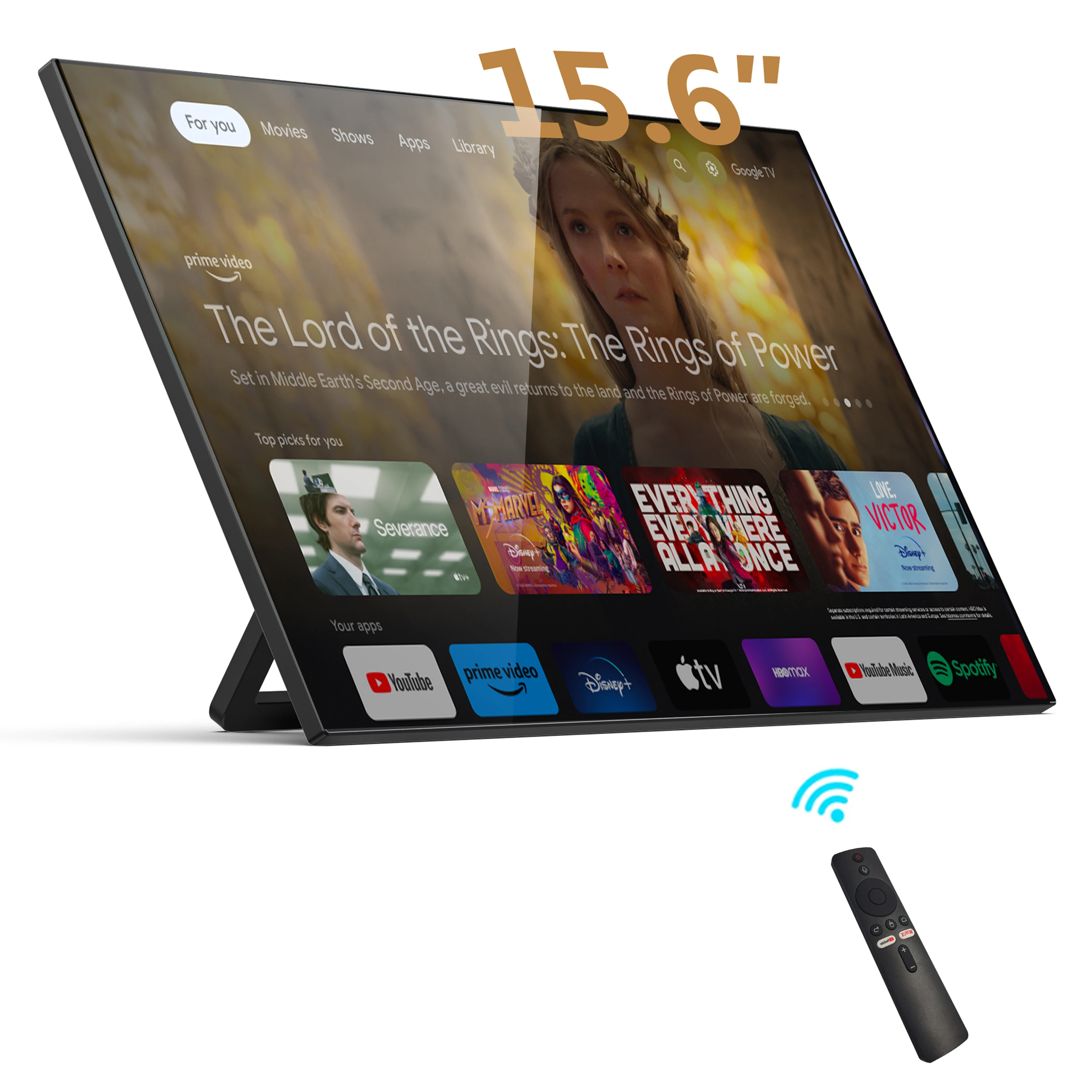 Портативный монитор NV-Think 15,6 дюйма для смарт-ТВ с дисплеем Google ...