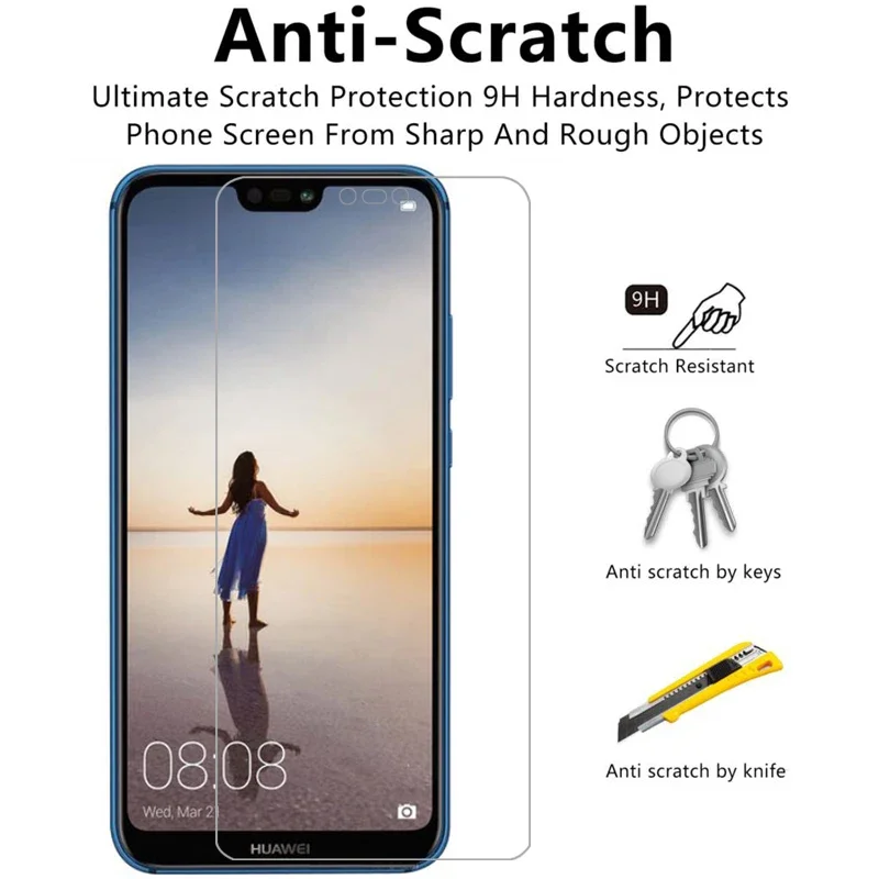 Защитное закаленное стекло для huawei p20 lite защитная пленка экрана на p20lite p20light p 20 20p