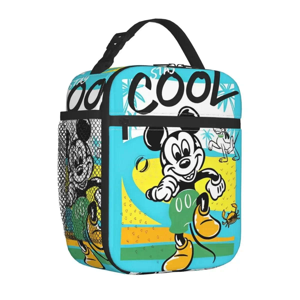 Изолированный Ланч-бокс С Микки Маусом И Сумкой-термосом Большая Вместительная