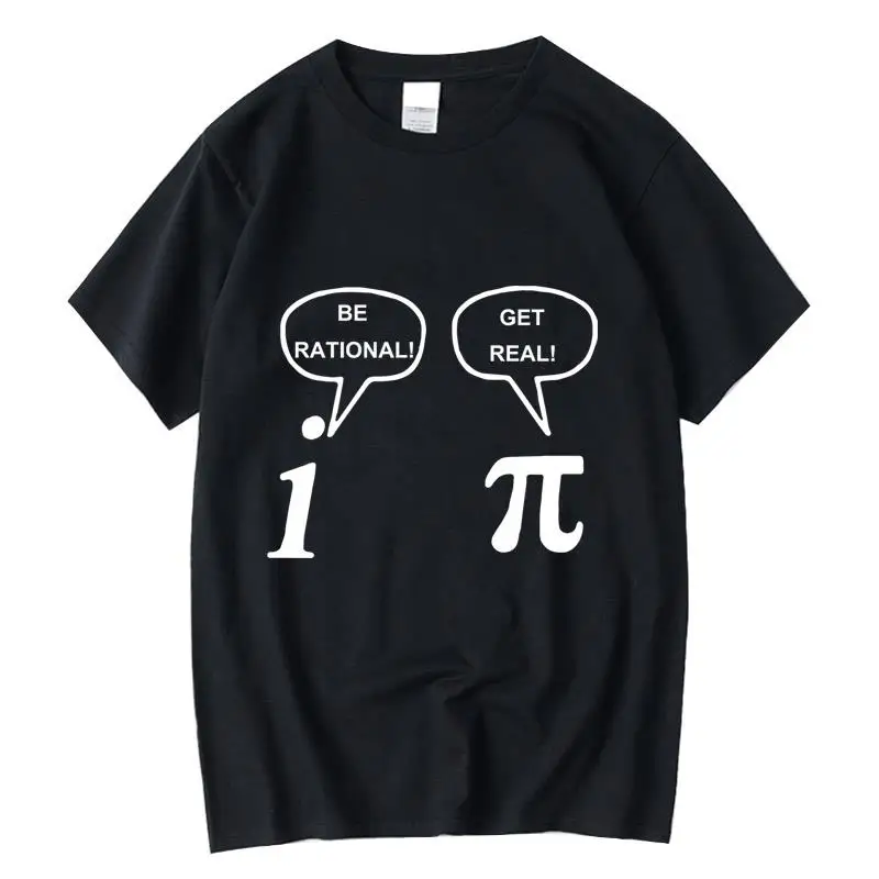 

FPACE high quality T-shirts 100% cotton funny math pi design print loose summer Casual O Neck Men T Shirt tees male tops