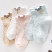 infant baby socks for girls summer autumn cotton newborn cute cartoon thin breathable mesh socks toddler boys accessories 0 3y