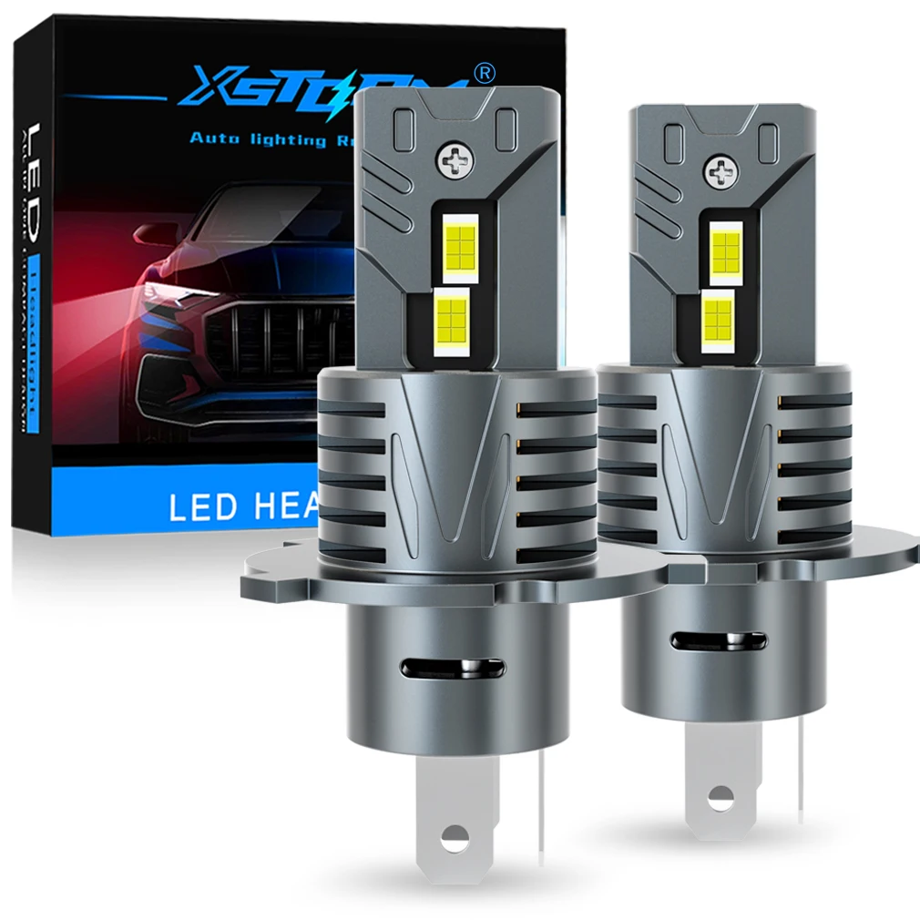 

XSTORM H4 9003 HB2 H7 Светодиодные лампы для фар Canbus Дальний ближний свет Супер яркие автомобильные фары CSP Чипы Turbo Led Диодные лампы 12 В