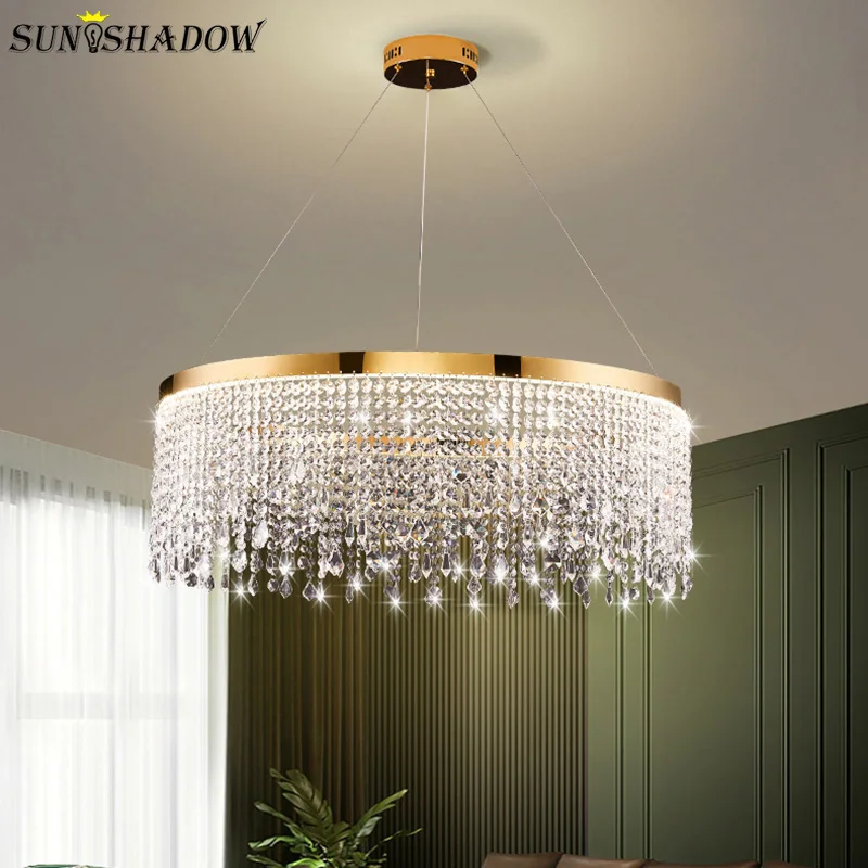 

Led Chandelier Lustres Crystal Light Modern Ceiling Chandelier Lighting for Living room Bedroom Dining room Kitchen Hanging Lamp