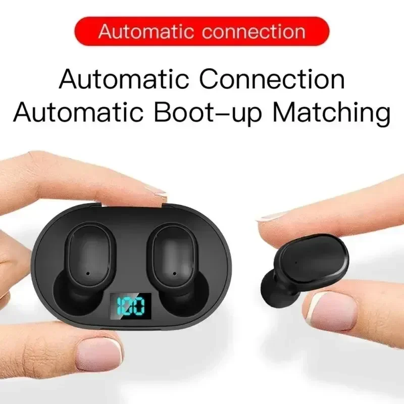 Фото TWS E6S Bluetooth наушники Беспроводная Bluetooth-гарнитура с шумоподавлением гарнитуры с микрофоном наушники для Xiaomi Redmi №4