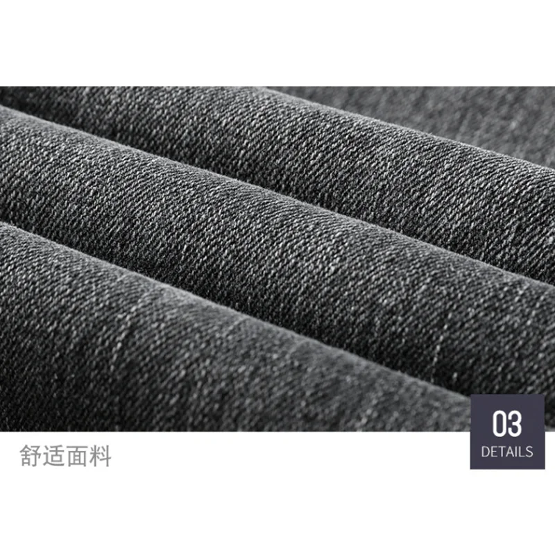 Men Clothing New Pattern Recreational Vintage Nostalgia Smoky Grey Jeans Straight Cylinder Loose Street Trousers Autumn Female