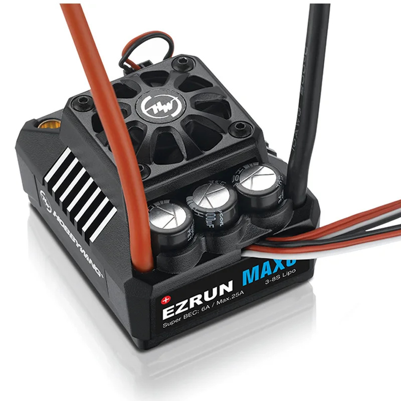 Контроллер скорости Hobbywing EZRUN MAX-6 V3 160A, водонепроницаемый бесщеточный ESC w/ Super BEC T Plug для автомобиля 1/6