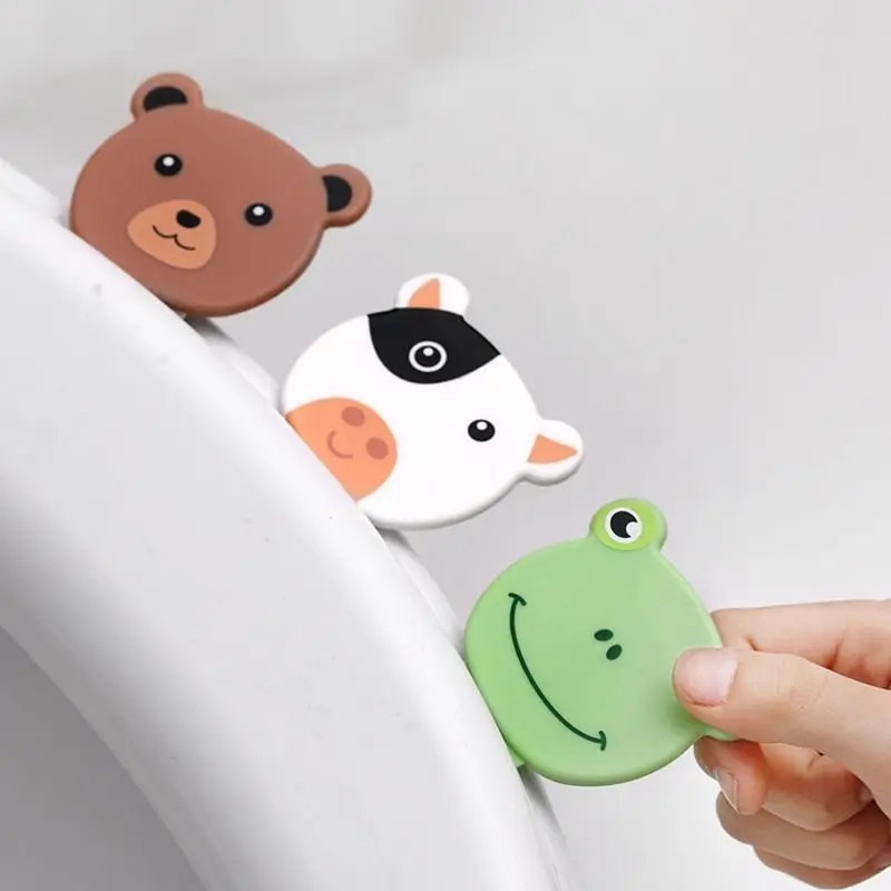 

1PC Commode Toilet Seats Toilet Toilet Lid Lifter Portable Lid Flip Toilet Creative Toilet Handle Cartoon Sticky Decapper
