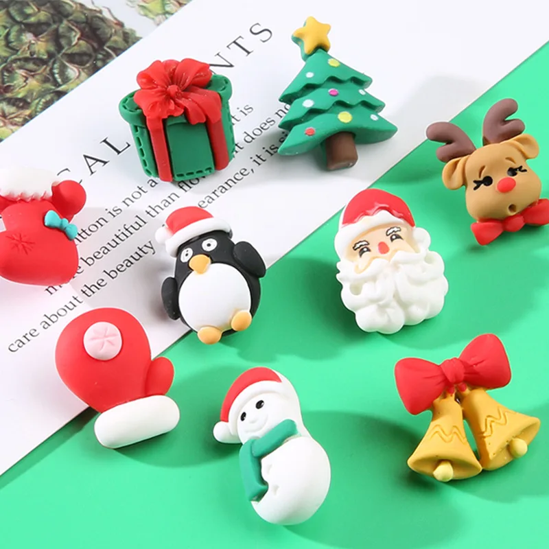 

Carton Christmas Series Resin Buttons for Clothing Baby Kid Cardigan Coat Sweater diy Sewing Needlework Wooden Resin