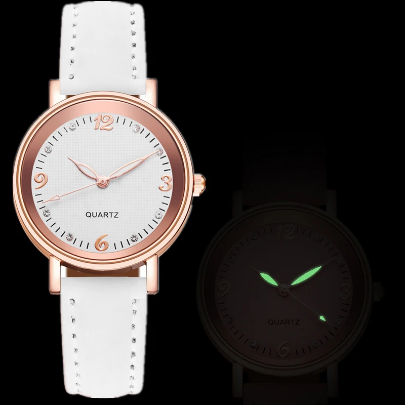 

SMVPLuxury Watch Top Brand Luminous Ladies Casual Quartz Watch Women's Wristwatch Women Leather Watches Montre Femme Relogio