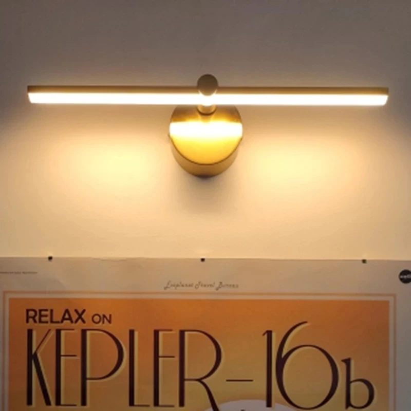 

Nordic LED Indoor Wall Lamps 8W White/Black Wall Lights For Home Bedroom Bedside Mirror Front With Swith Wall Sconce AC110V/220V