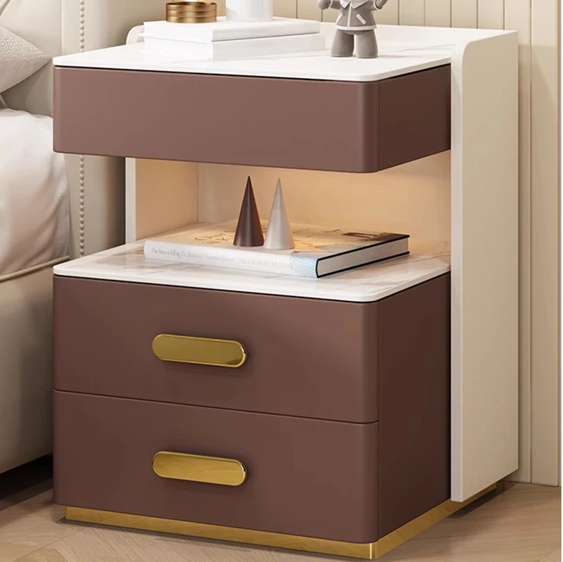 Современные деревянные тумбочки скандинавские мобильные роскошные креативные