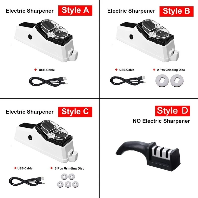 USB Электрический ножеточильный алмазный брус заточка для кухонного инструмента ножей ножниц поставляется.