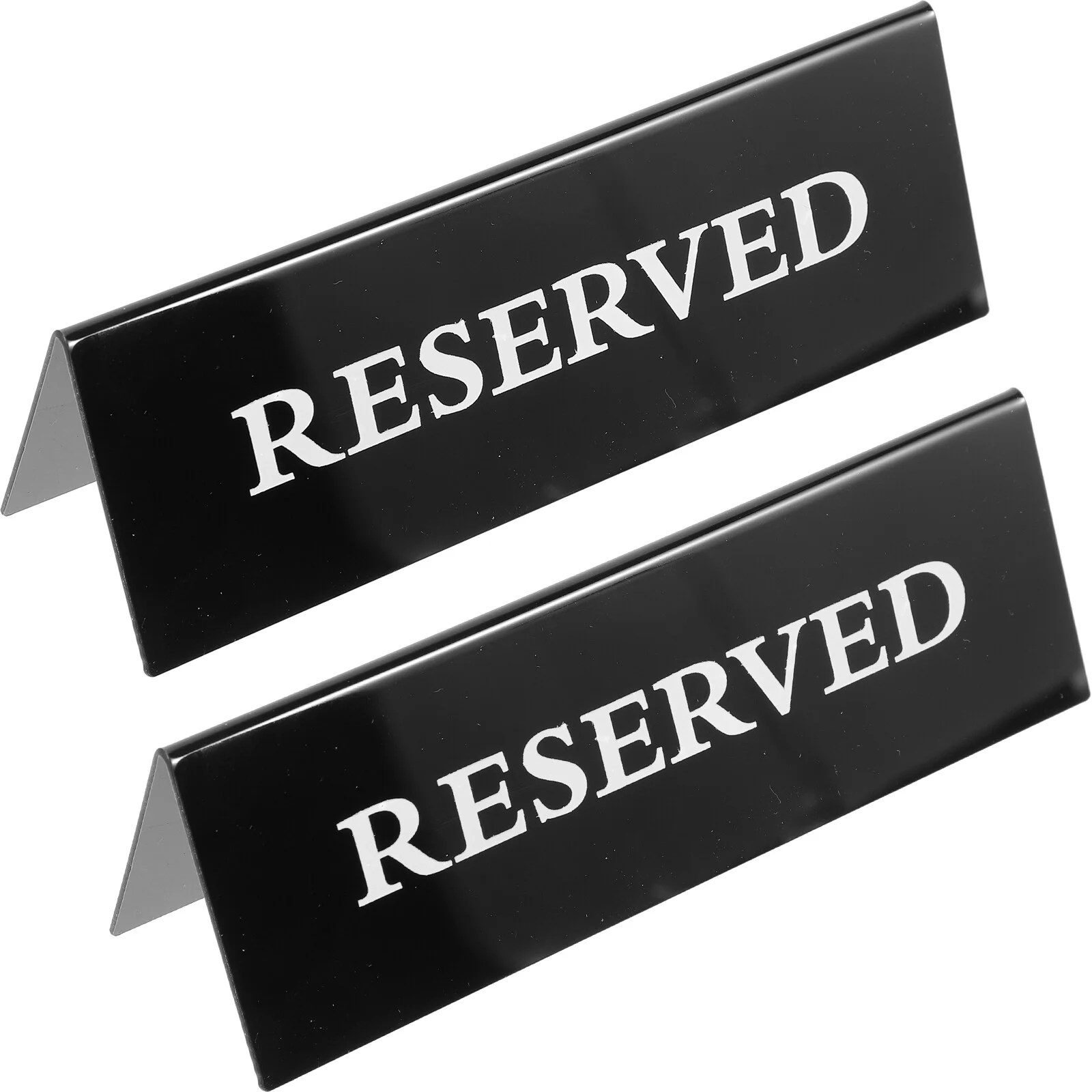 

2 Pcs Book An Acrylic Plate Reserved Sign Table Signs Wedding Sign Reservation Tables Restaurant Triangle Card