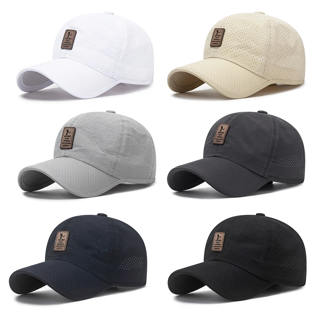 

Quick Drying Sport Hats for Men Women Summer Baseball Cap Breathable Snapback Hat bone baseball hat Outdoor Peaked Cap Unisex