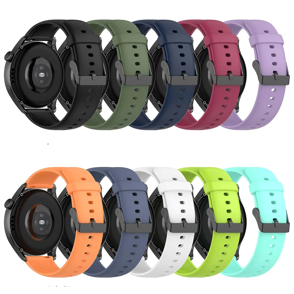 

Ремешок силиконовый для Huawei Watch 3 Pro, сменный Браслет для часов Huawei Watch GT 3 GT3 GT2 46 мм, 22 мм