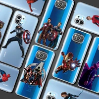 iron man doctor strange clear case for mi poco x3 nfc 12 11 lite 10t pro luxury smartphone cover m3 f1 11t 10 12x 9t 11x shell
