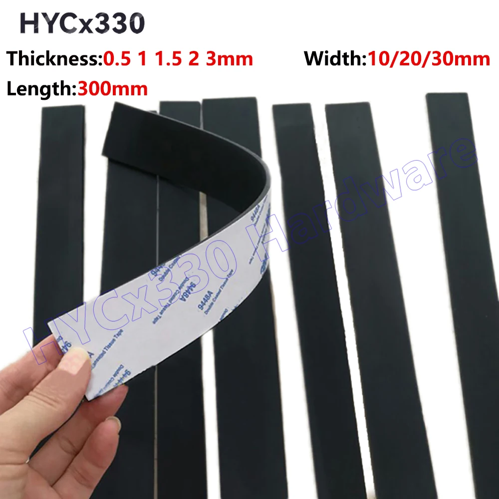 

1/2/5 шт. самоклеящаяся уплотнительная прокладка, противоскользящая амортизирующая уплотнительная лента толщиной 0,5 1 1,5 2 3 мм, черная силиконовая резиновая полоса