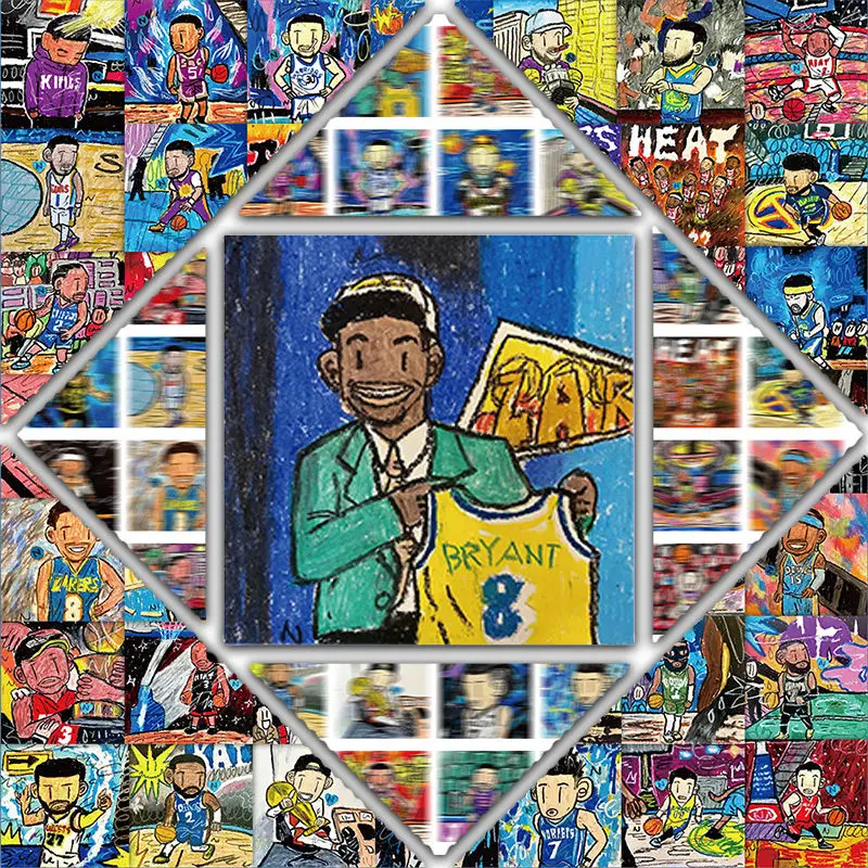 10/30/60 шт. водонепроницаемые наклейки баскетбольная звезда