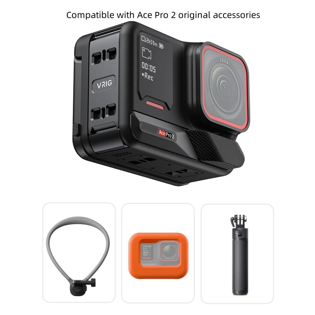 Крышка батарейного отсека для Insta360 Ace Pro 2 быстросъемный адаптер вертикальной