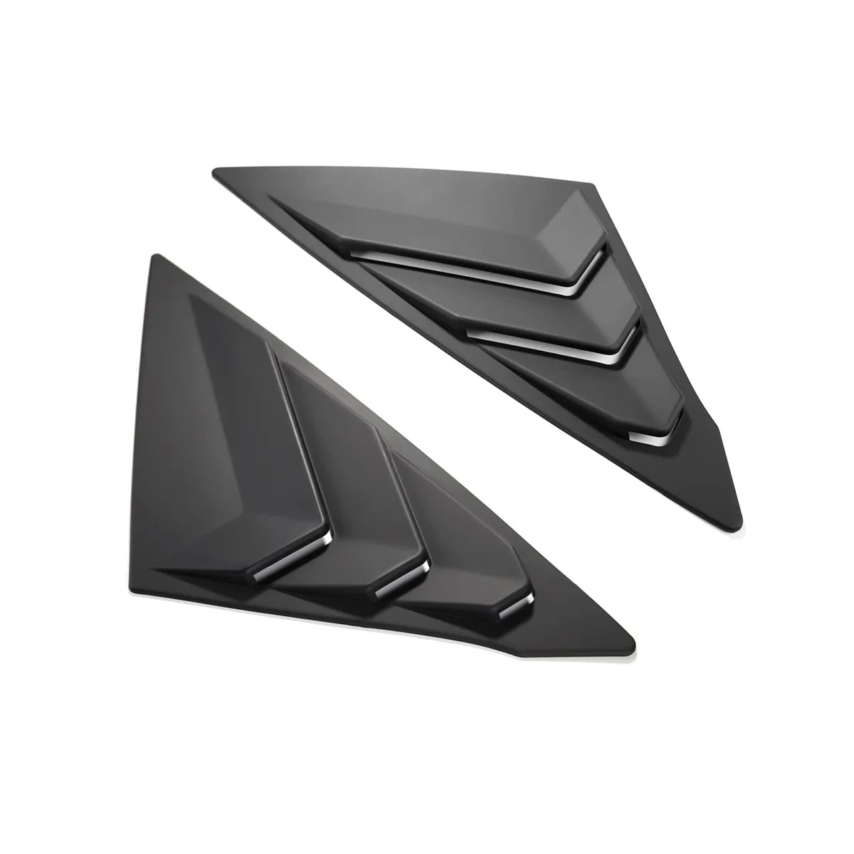 

Rear Side Window Louvers Triangular Window Glass Blinds for Sedan 11Th 2022 2023 - ABS Matt Black