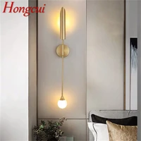 hongcui modern wall lamp simple indoor gold sconces light fixtures for home living room bedroom corridor decor