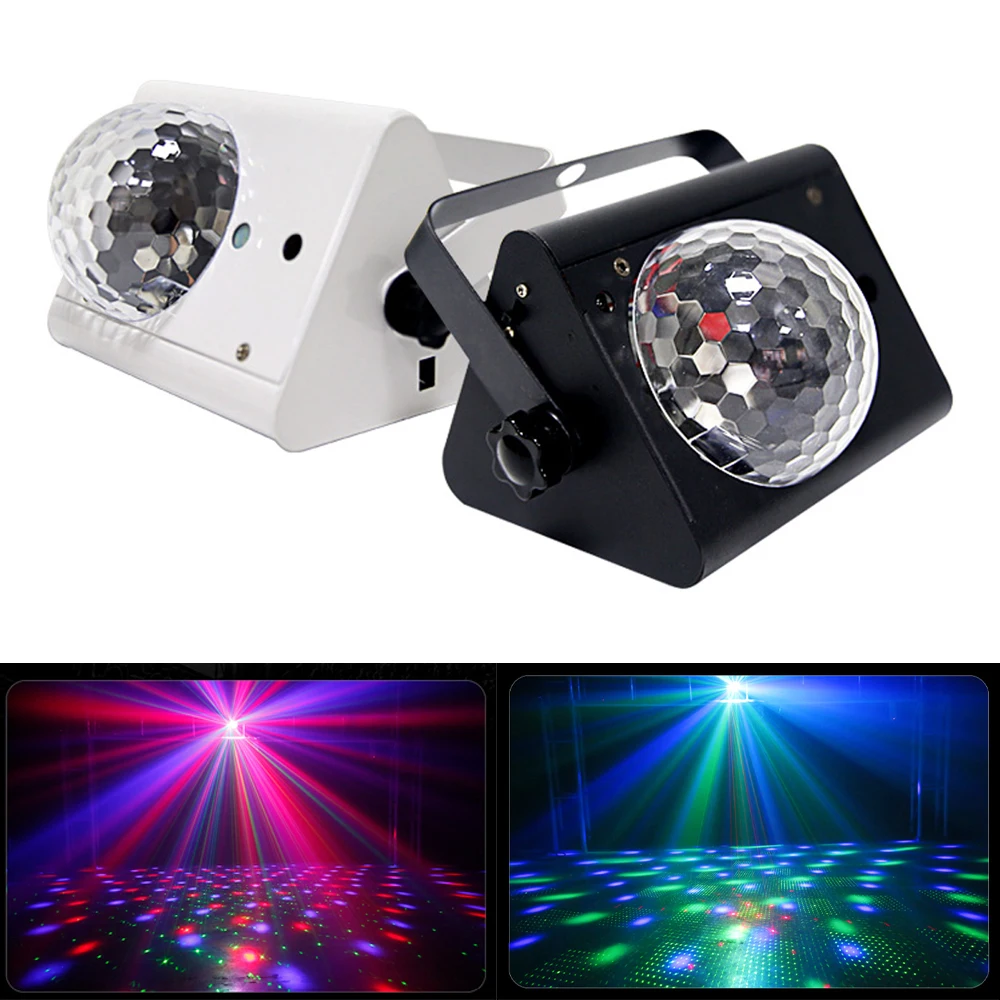 Disco Lights LED Magic Ball Laser Stage Lighting 72 IN 1 Effect Sound Activated Remote DJ Party Lights With Strobe Flash Effect