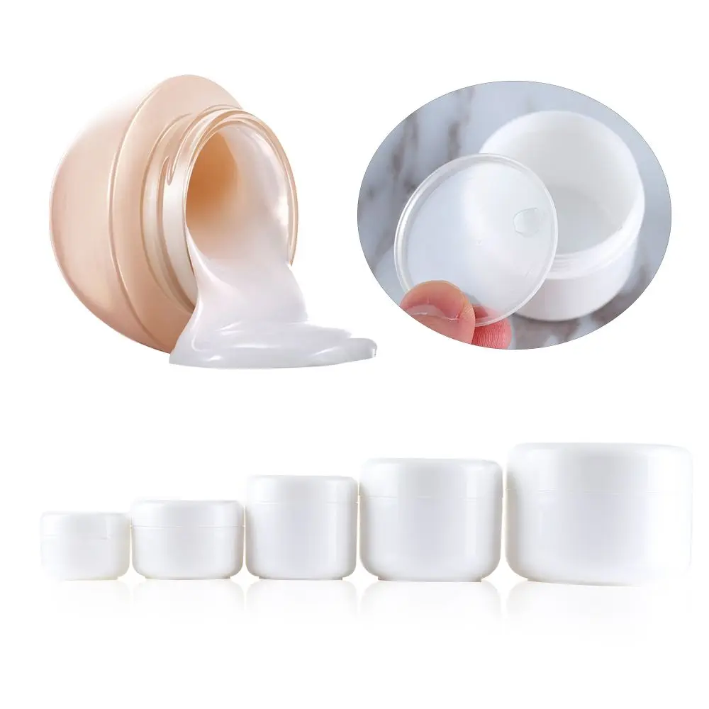 10g/20g/30/g/50g/100g Plastic Empty Makeup Jar Refillable Sample bottles Travel Face Cream Lotion Cosmetic Container