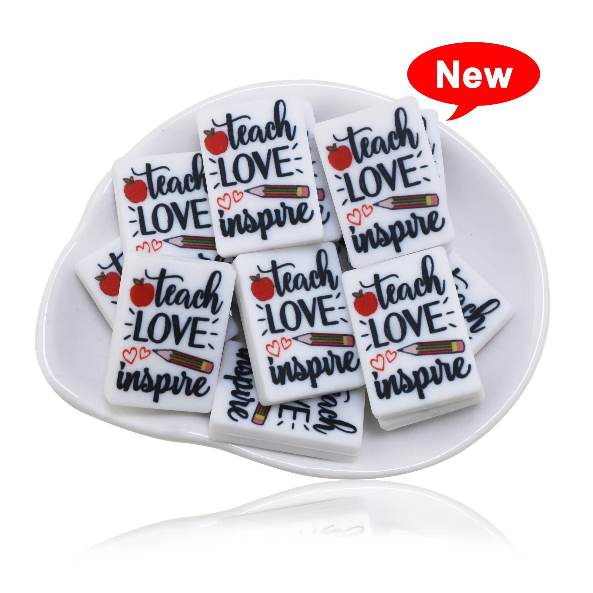 10 шт., прямоугольные силиконовые бусины для сосков