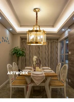 modern copper pendant lights long cable hanging lamps nordic glass pendant lamp for restaurant bar ac indoor decorative lighting