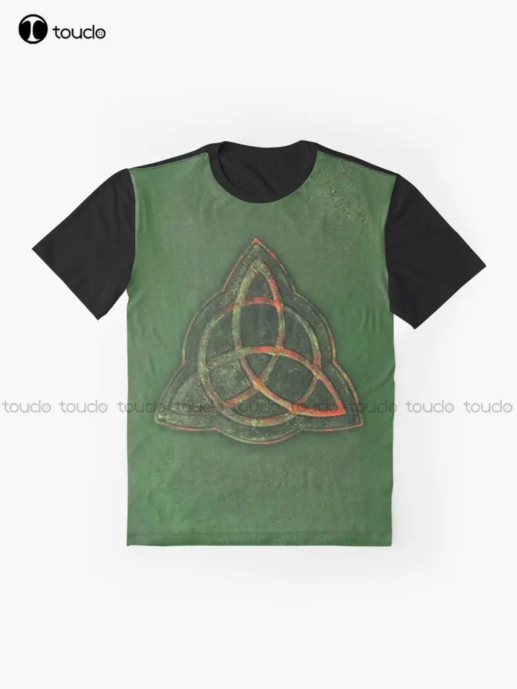 Забавная футболка с рисунком книги теней рисунок Triquetra индивидуальный Aldult для