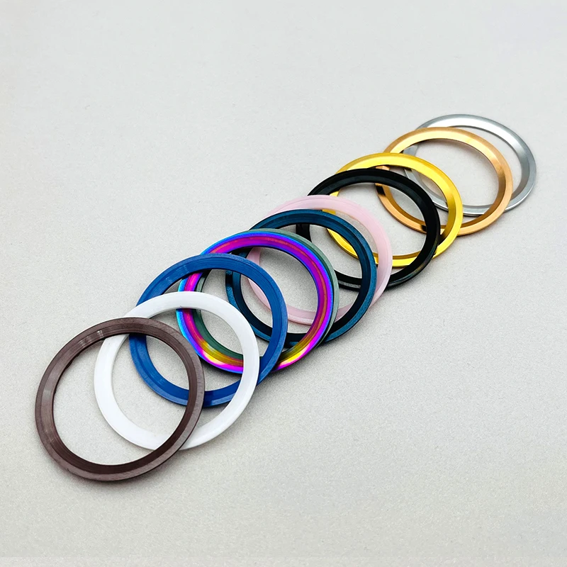 Mod 38mm Copper Ceramic Watch Case Sloped Bezel Insert Rings Inner Diameter 30.5mm Fits YM Men's Watch Replace Repair Parts